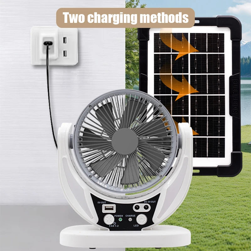 Solar Powered Multifunctional Fan