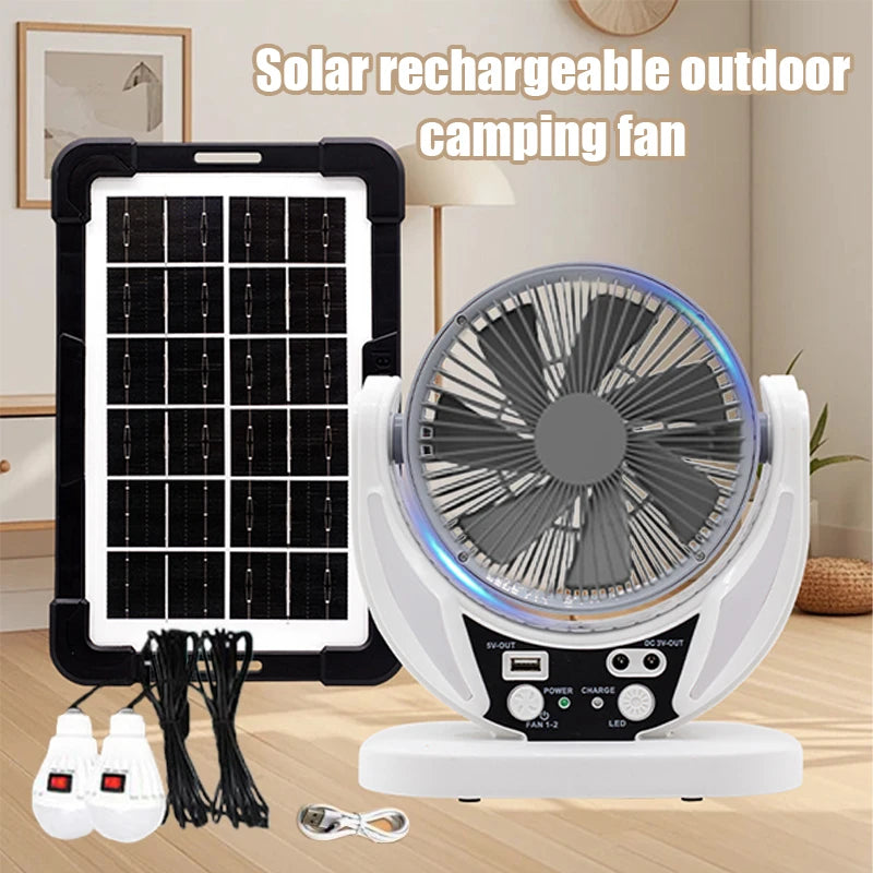 Solar Powered Multifunctional Fan
