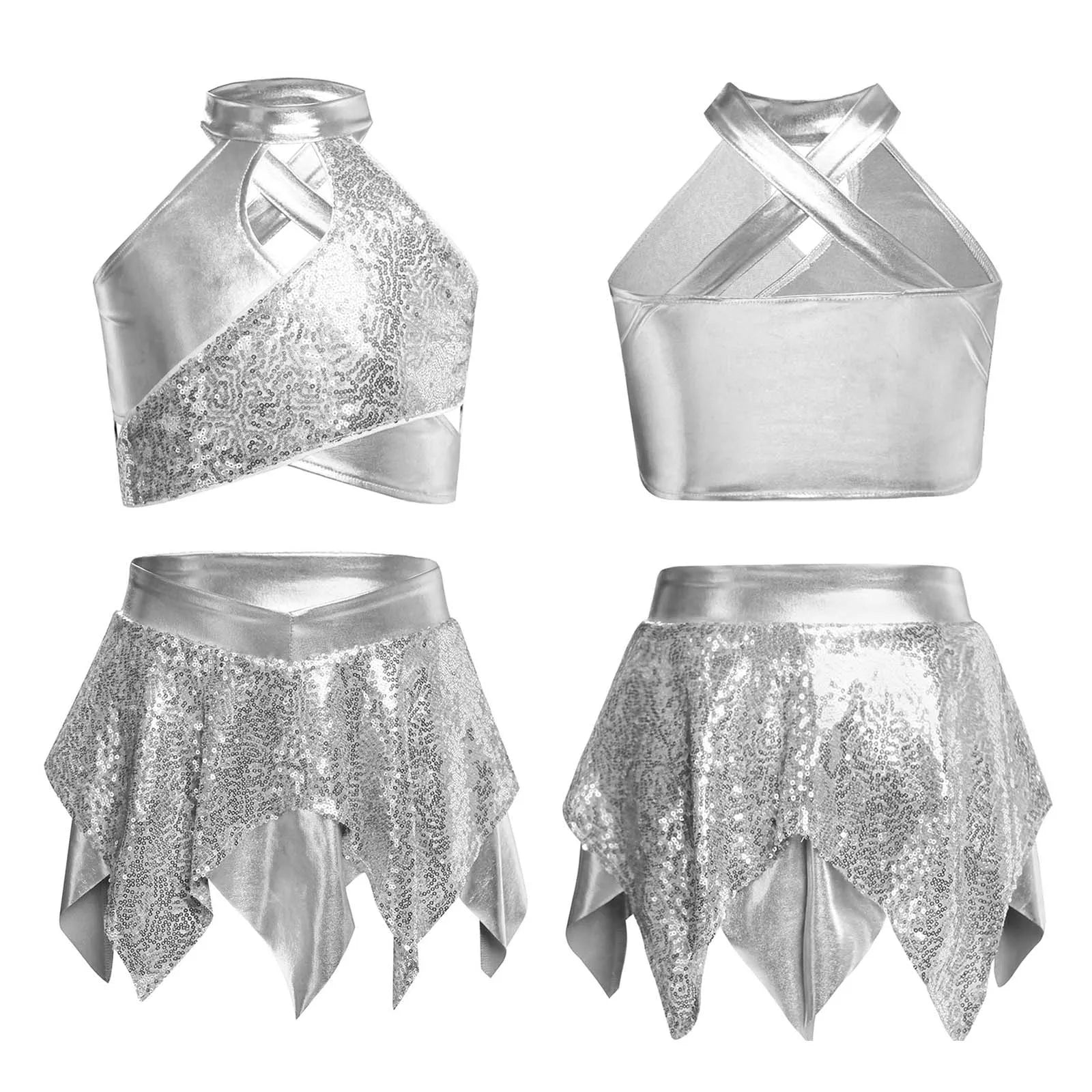 Metallic Sequins Outfit
