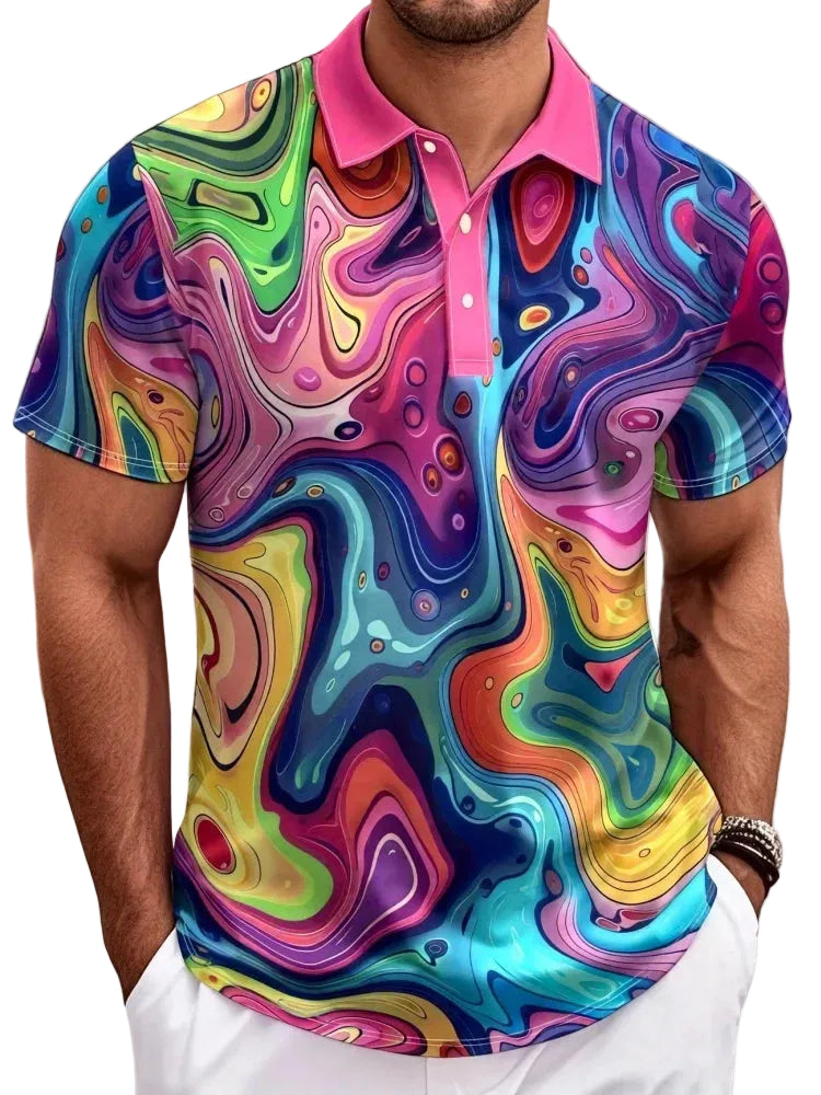 Psychedelic Swirl Polo