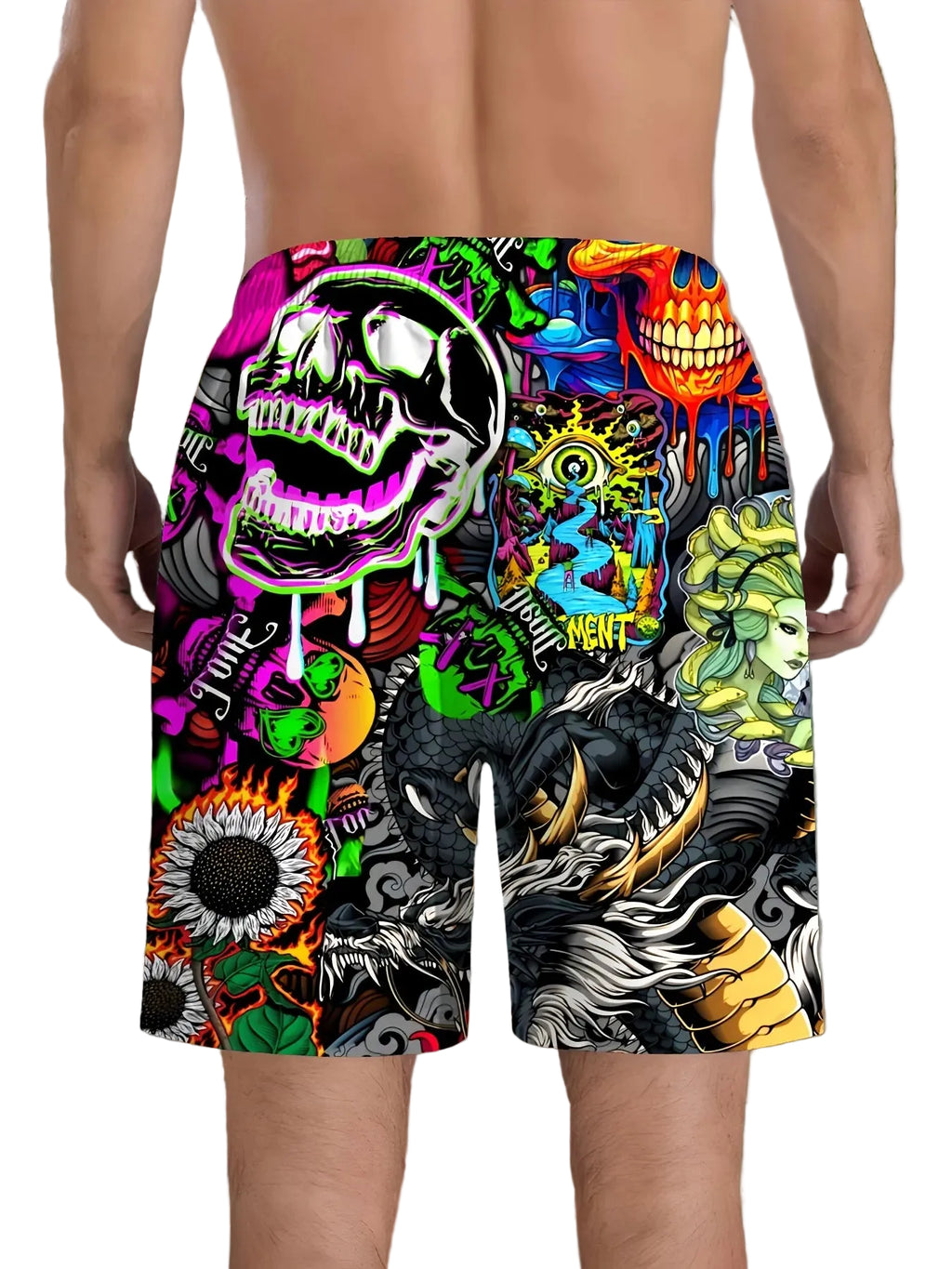 Psycho Skull Shorts
