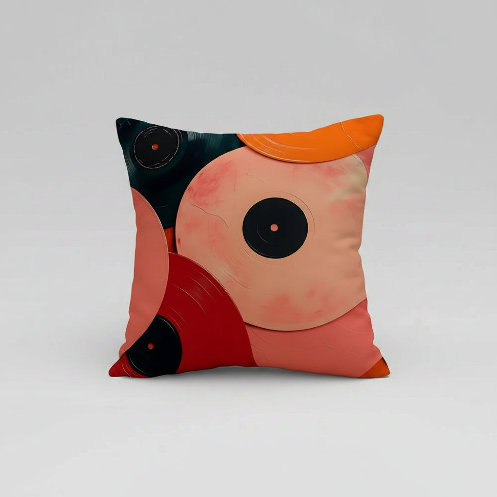 Vintage Vinyl Pillow Case