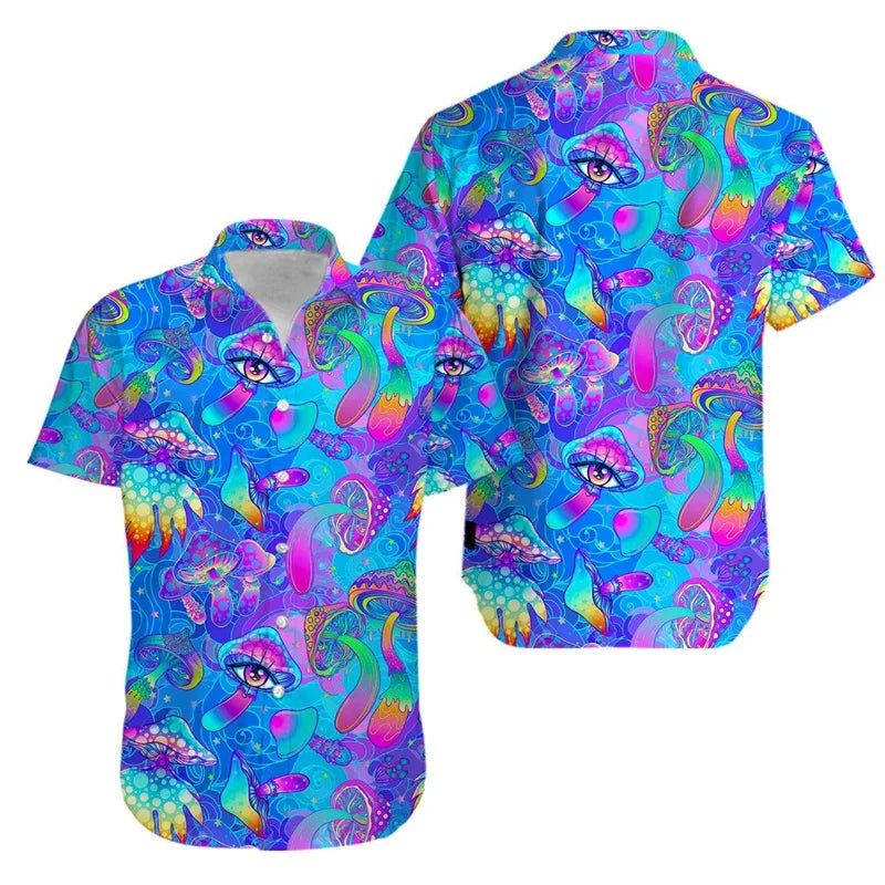 Magic Mushroom Aloha Shirt