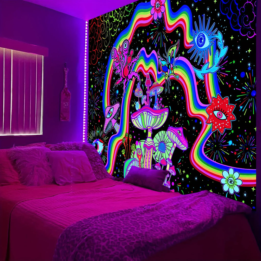 Psychedelic Forest Tapestry
