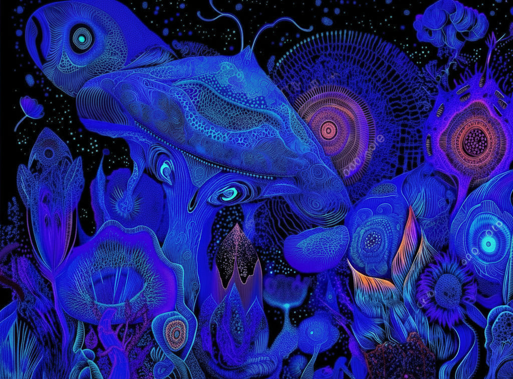 Psychedelic UV Tapestry