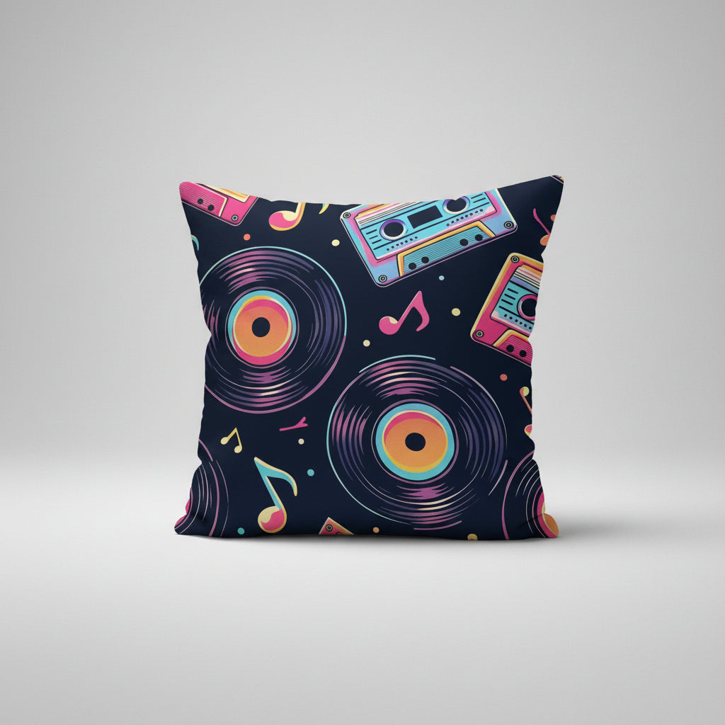 Vintage Vinyl Pillow Case