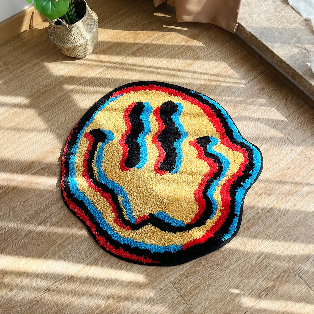 Trippy Smiley Rug