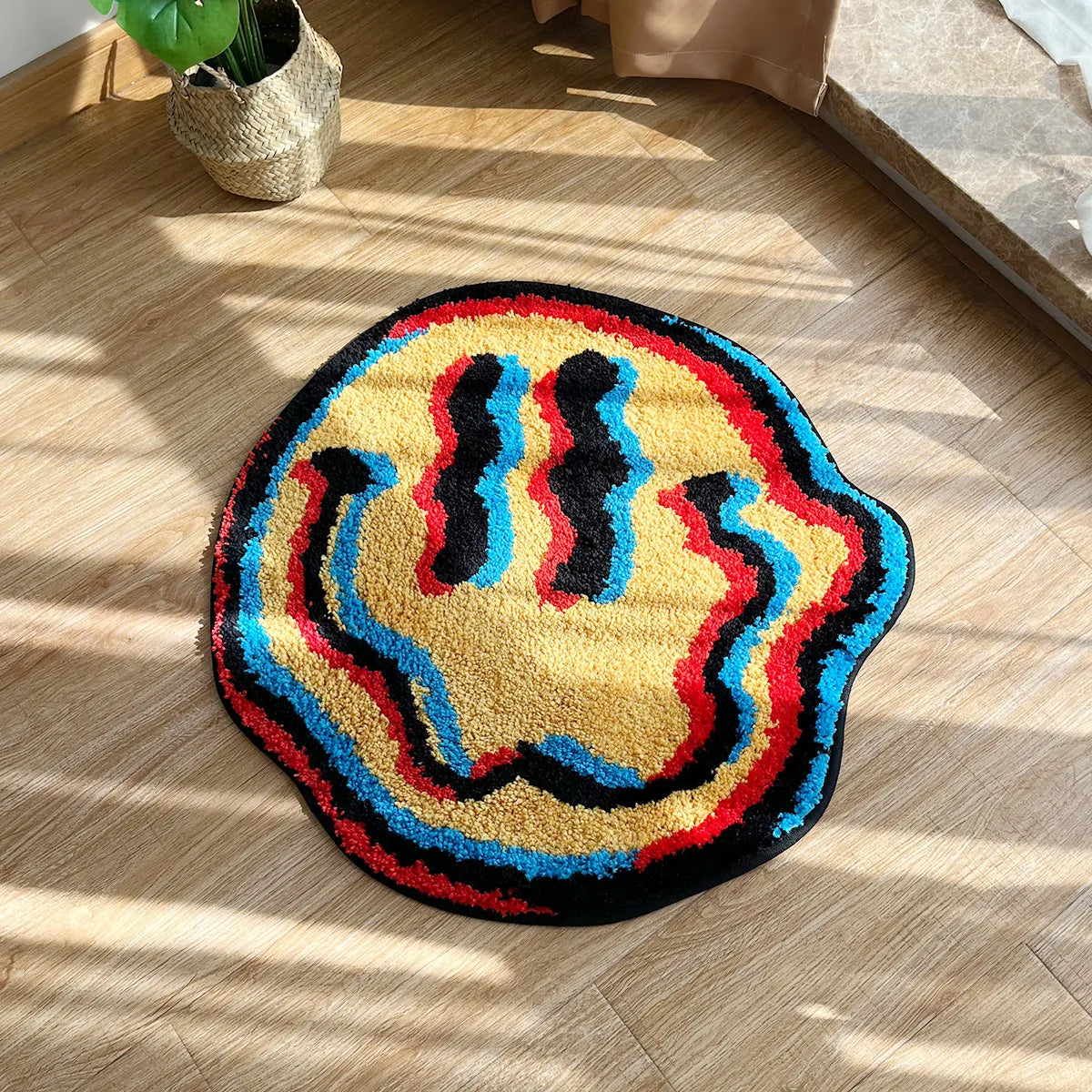 Trippy Smiley Rug