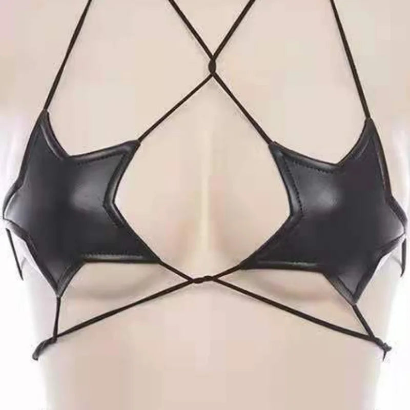Leather Star Top