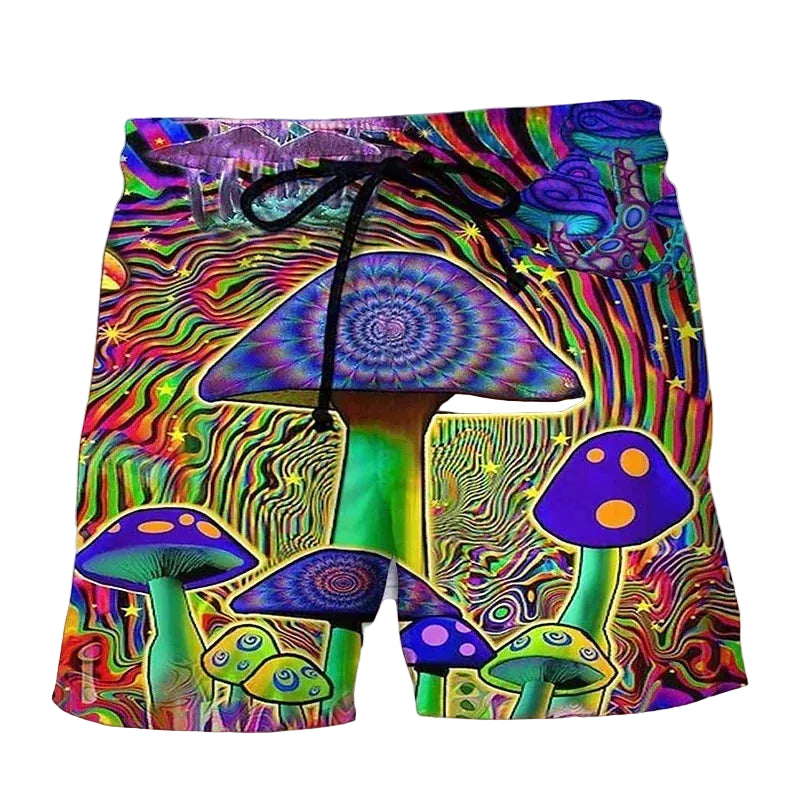 Abstract Mushroom BoardShorts