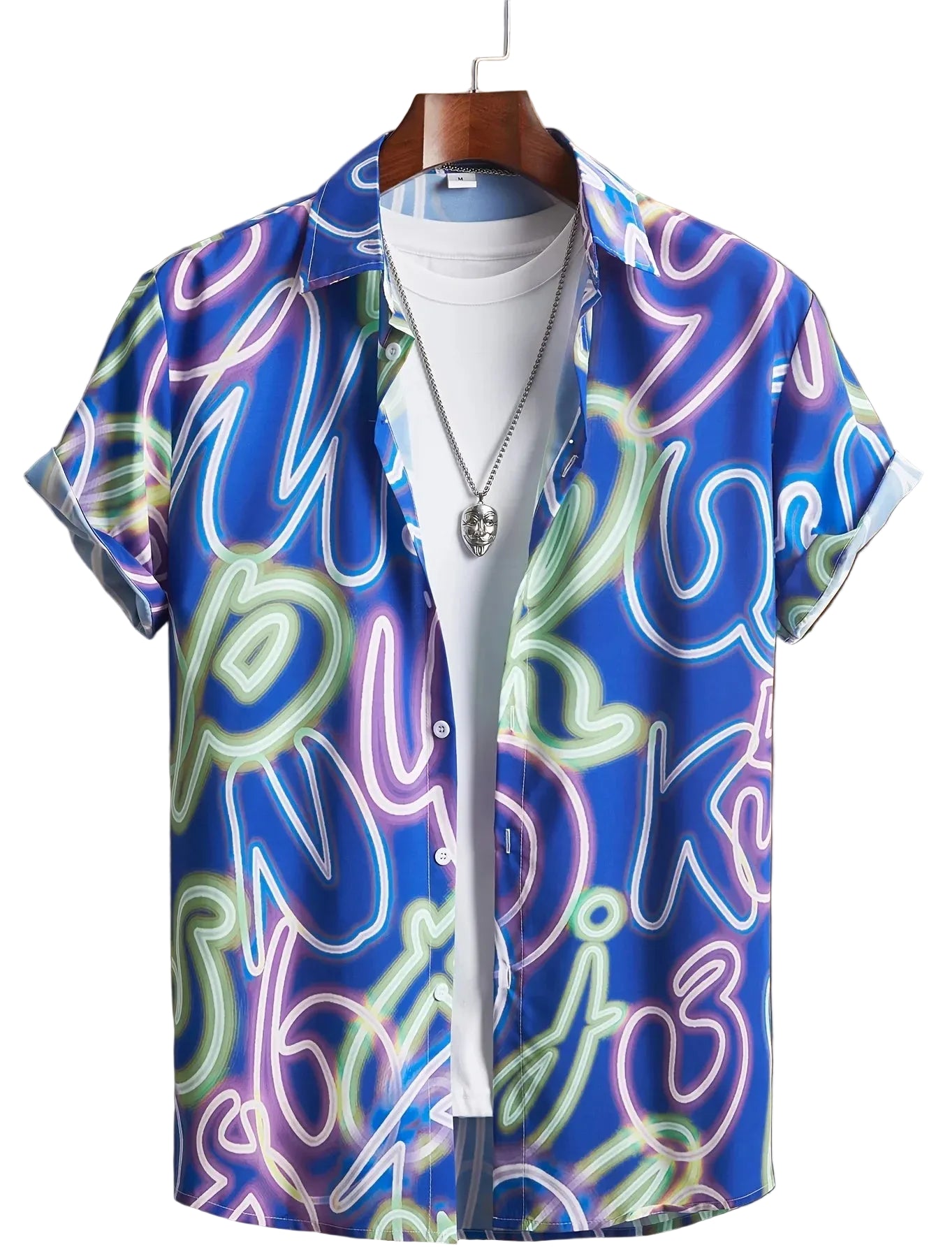 Neon Button Up