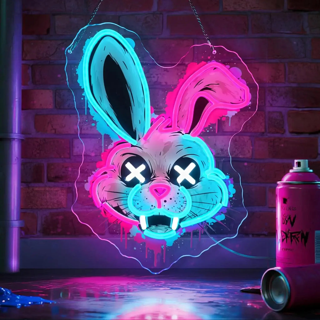Psycho Bunny Dimmable LED Neon Sign