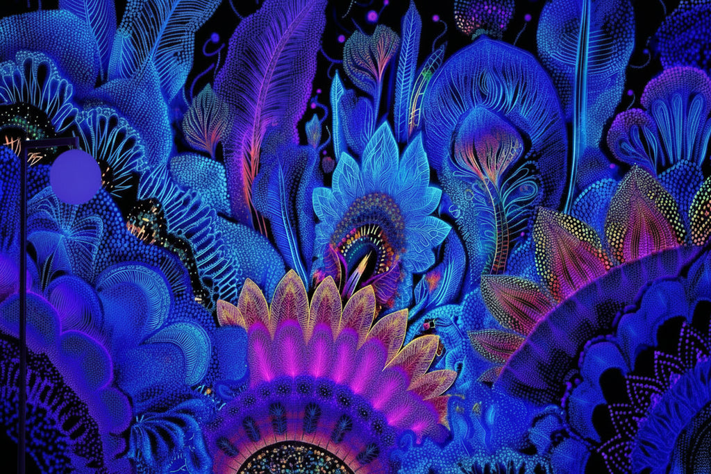 Psychedelic UV Tapestry