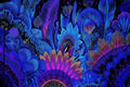 Psychedelic UV Tapestry