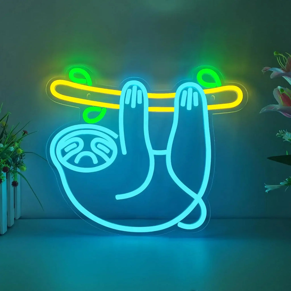 Cute Sloth Neon LED Sign