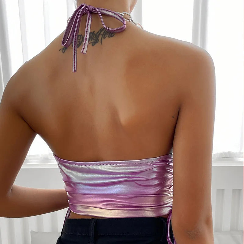 Iridescent Crop Top