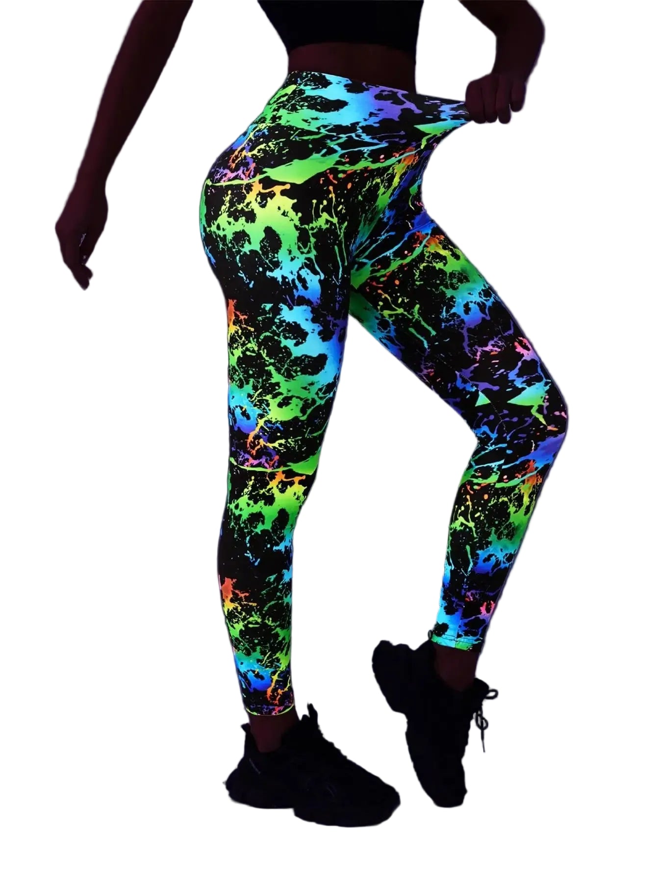 Fluorescent High Waisted Leggings