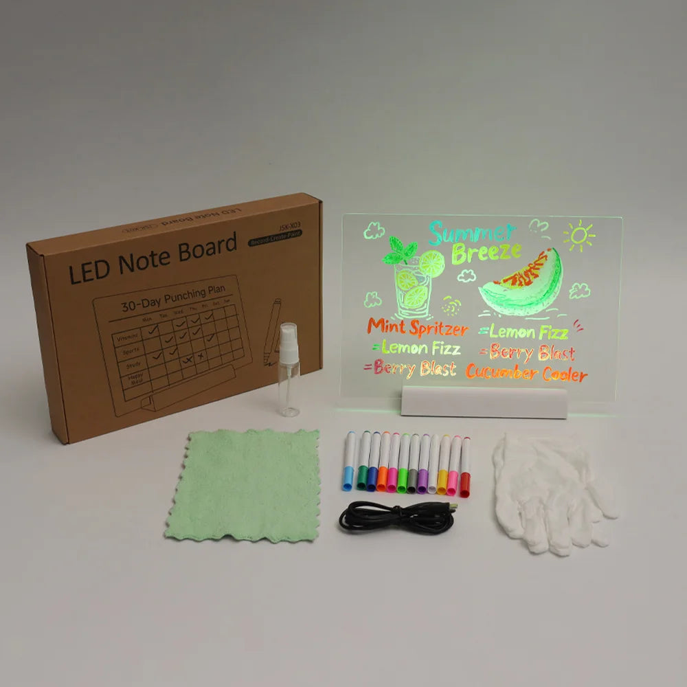 LED Note Board DIY ERASABLE