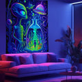 Fluorescent Alien Tapestry