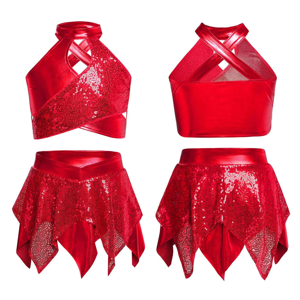 Metallic Sequins Outfit
