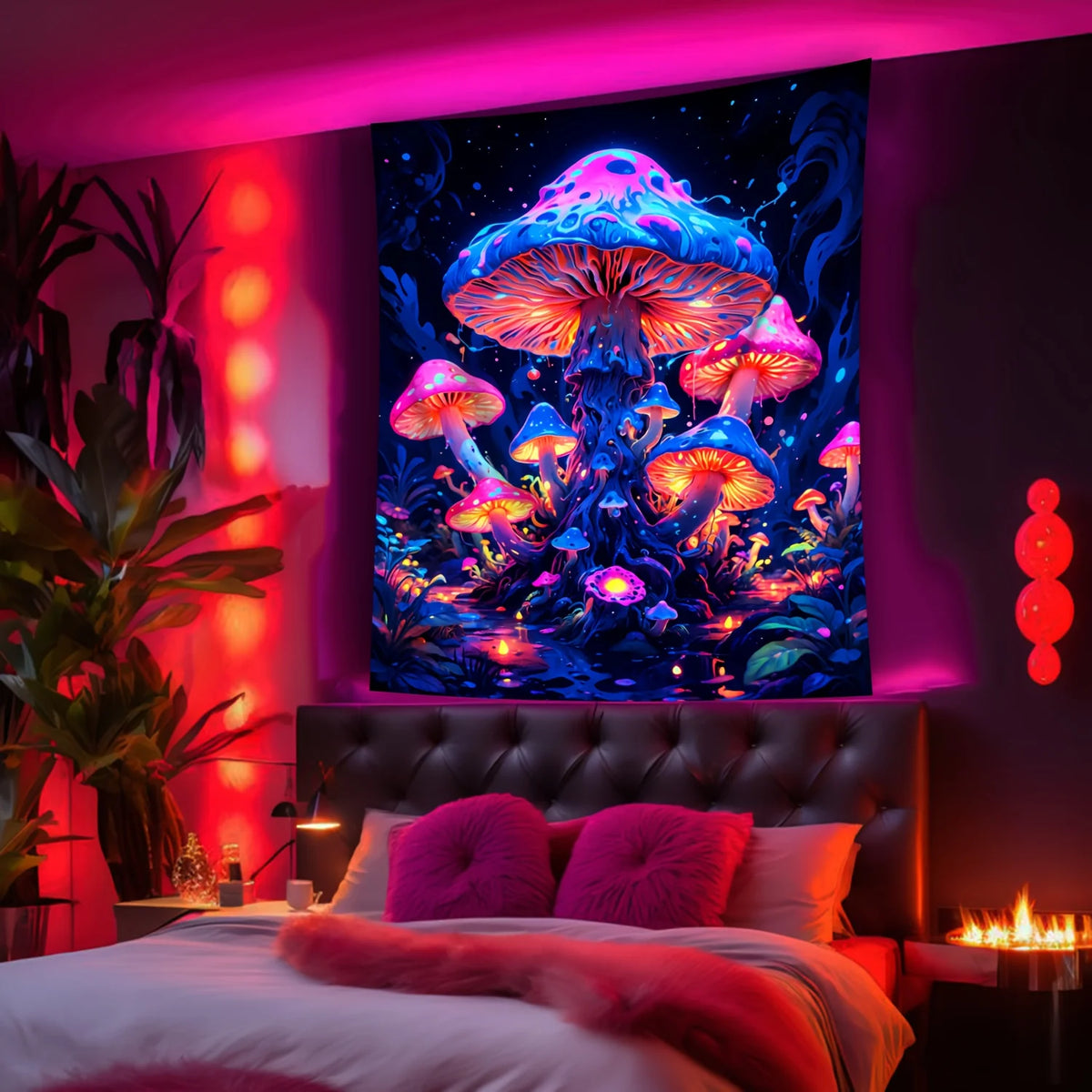 Psychedelic Forest Tapestry