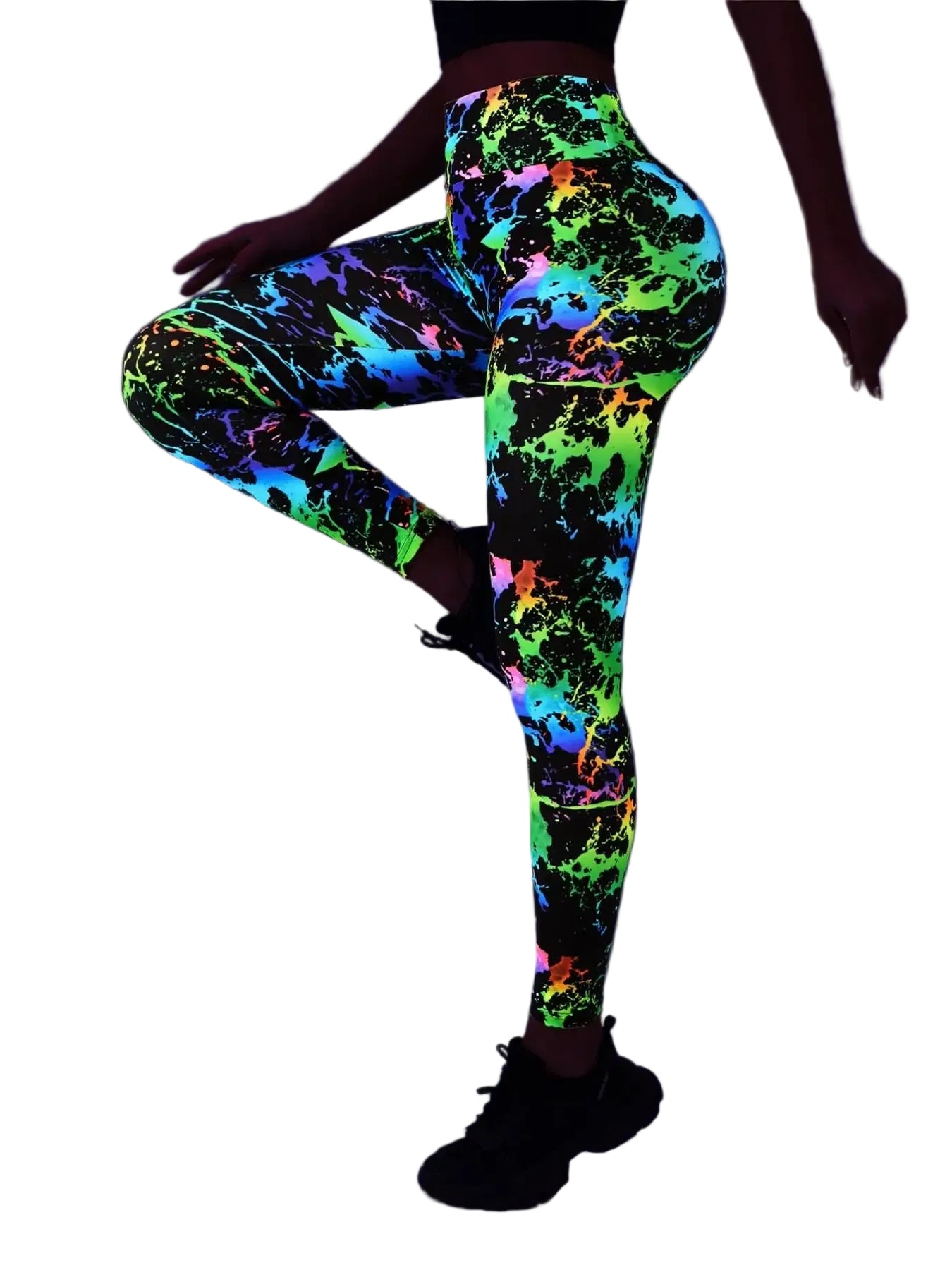 Fluorescent High Waisted Leggings