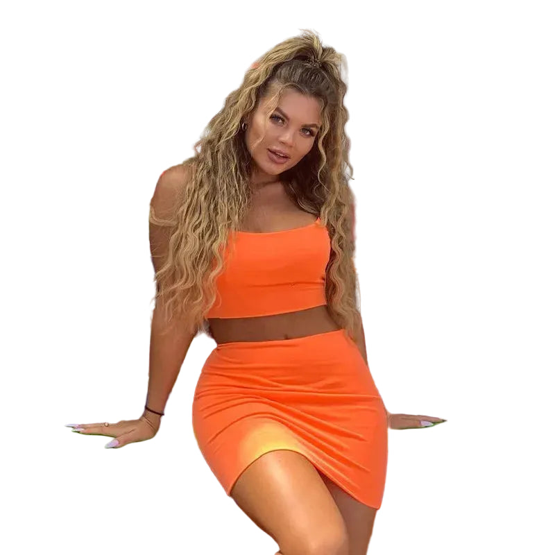 Neon Top and Skirt
