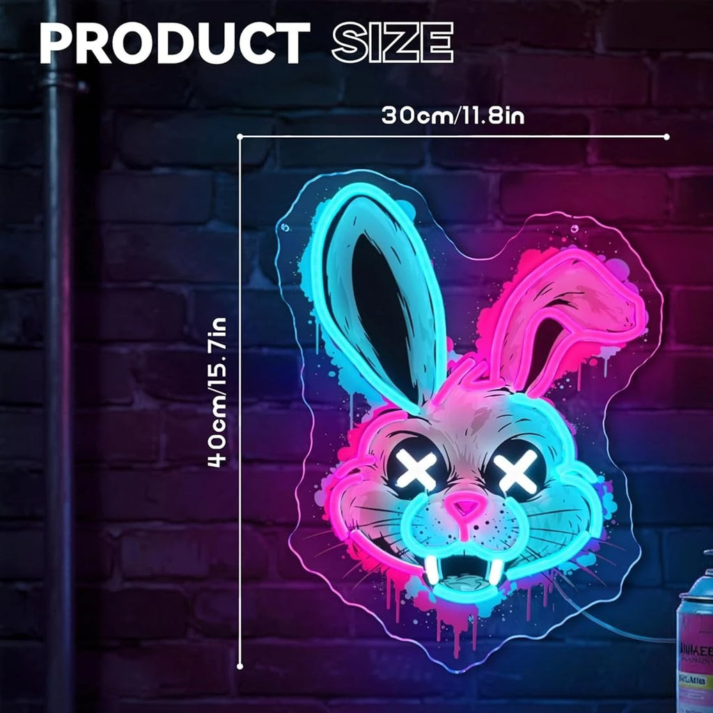 Psycho Bunny Dimmable LED Neon Sign