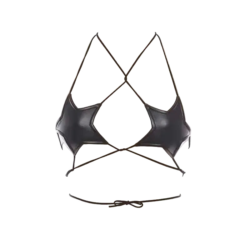 Leather Star Top