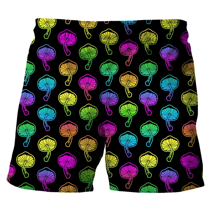 Psychedelic Mushroom Board Shorts