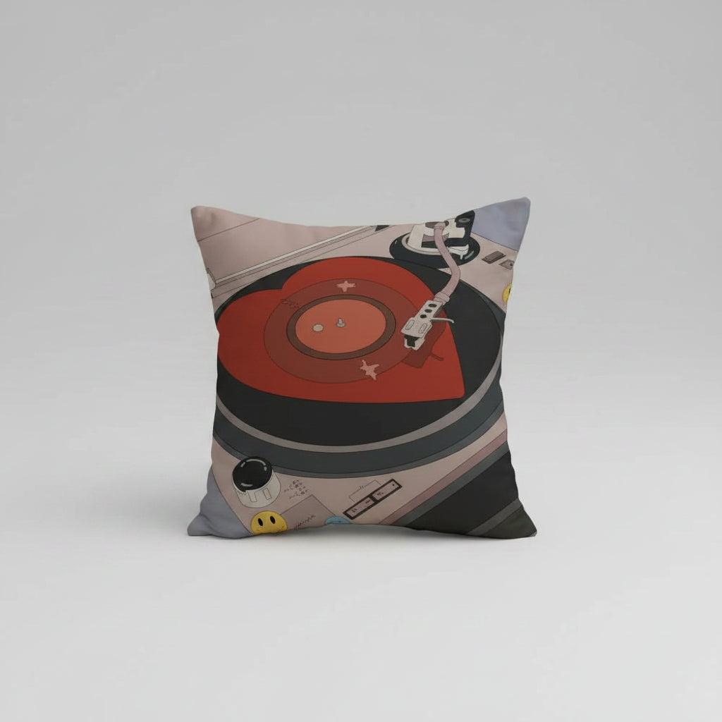 Vintage Vinyl Pillow Case