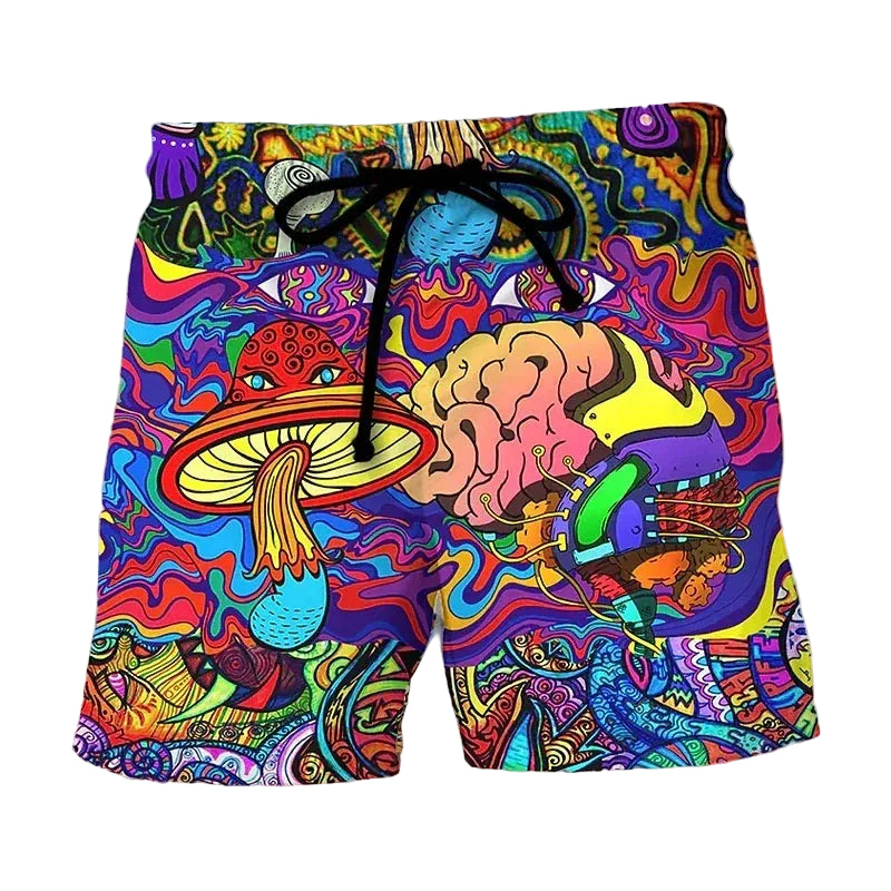Abstract Mushroom BoardShorts