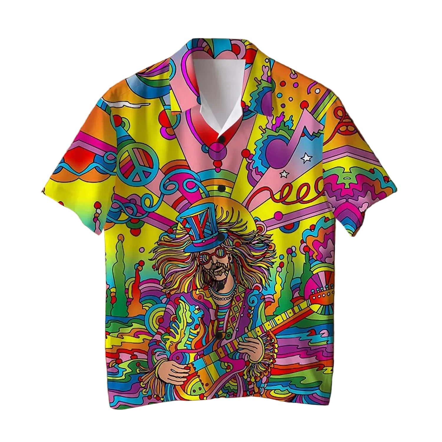 Guitars & LSD Button Up