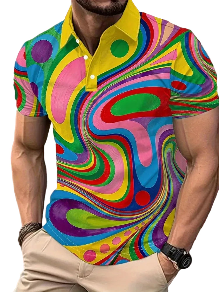 Psychedelic Swirl Polo
