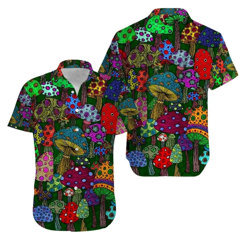 Magic Mushroom Aloha Shirt