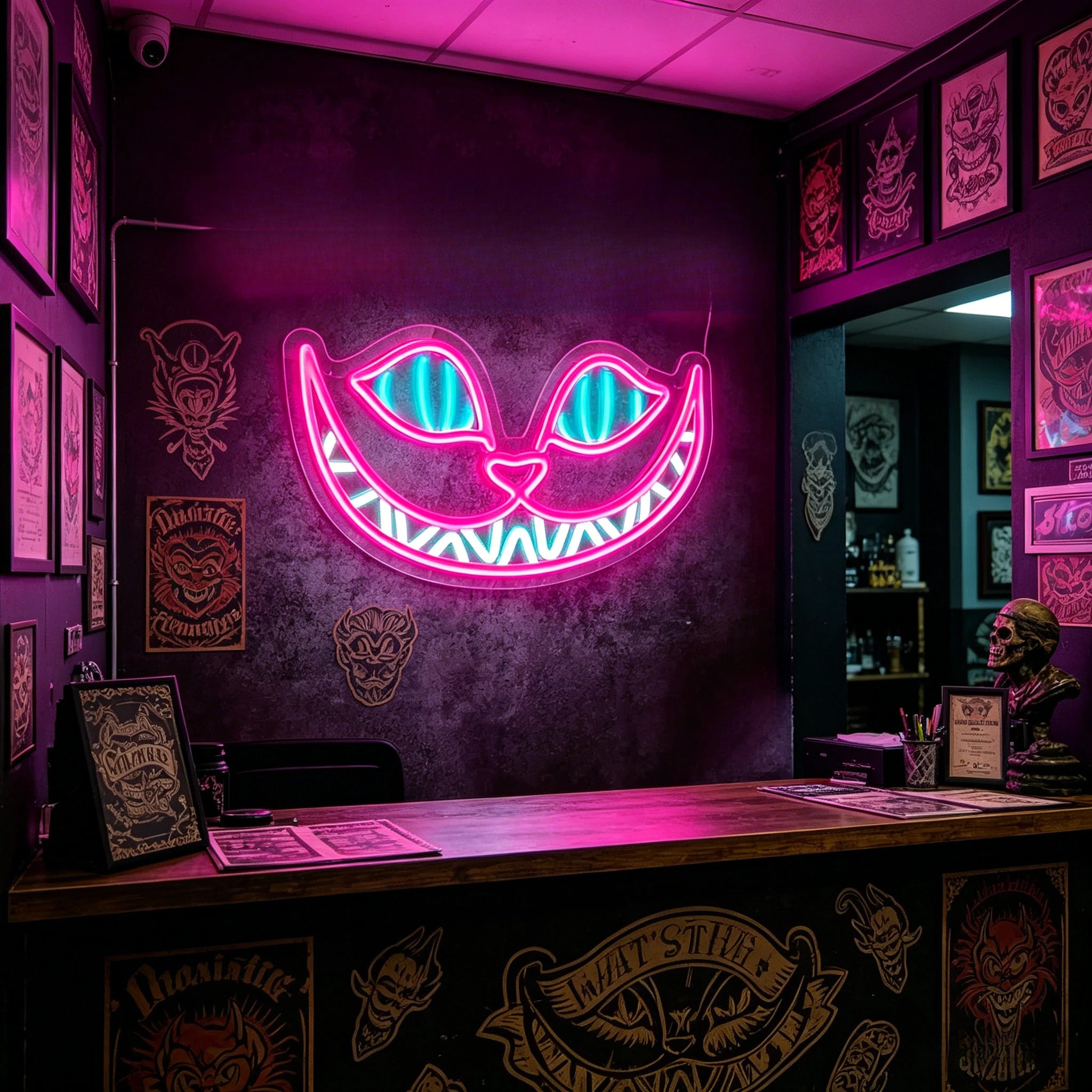 Crazy Cat LED Neon Sign
