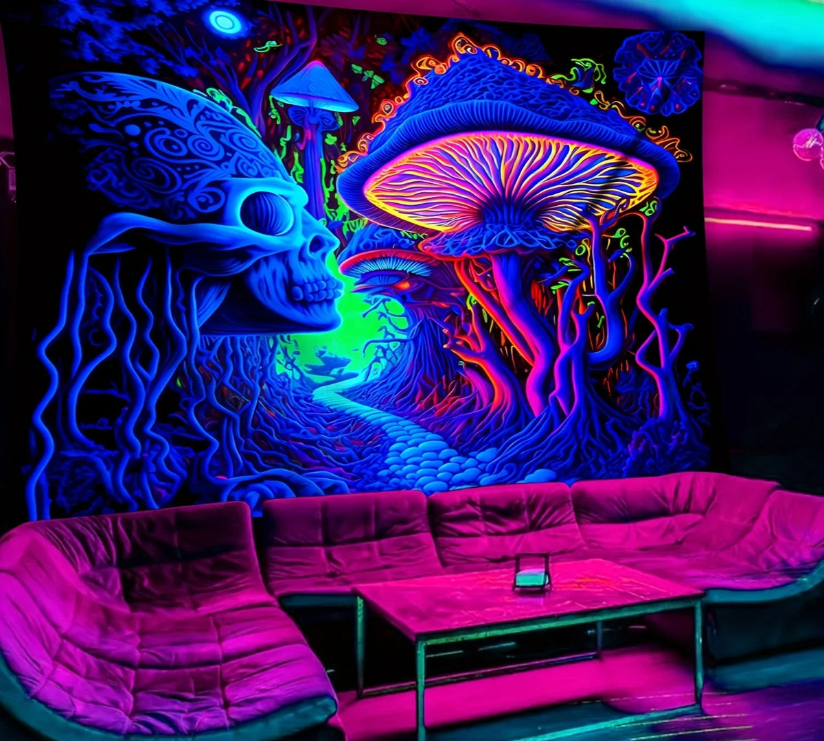 Psychedelic Forest Tapestry