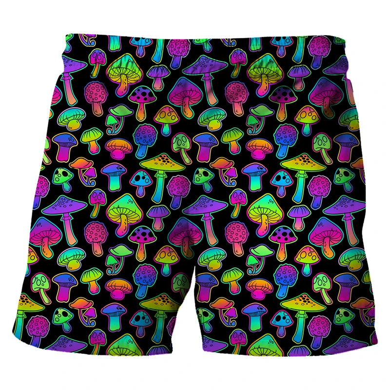 Psychedelic Mushroom Board Shorts