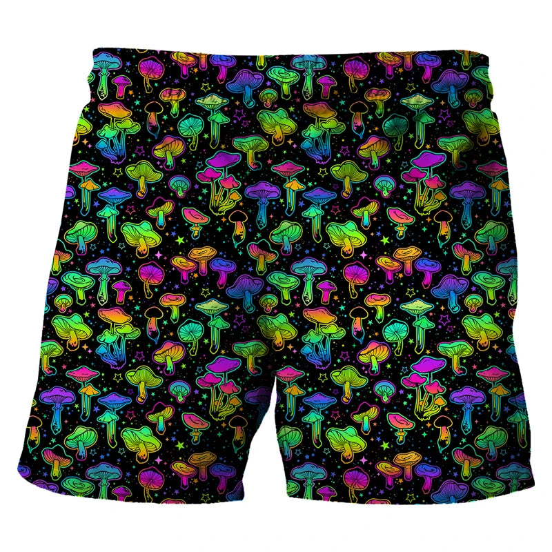 Psychedelic Mushroom Board Shorts