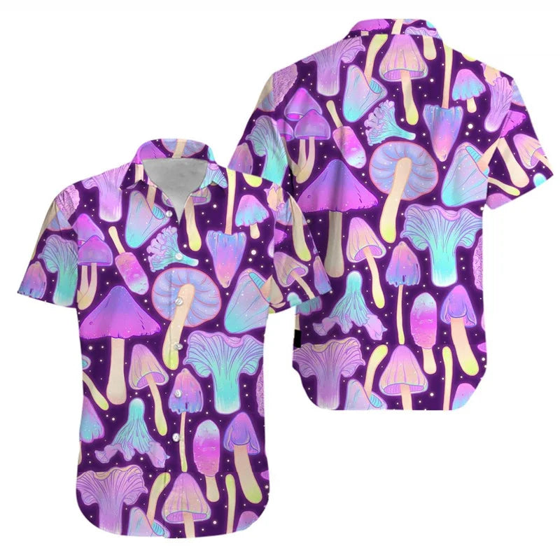 Magic Mushroom Aloha Shirt