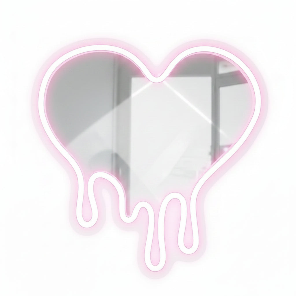 Melting Heart Mirror Dimmable LED Light