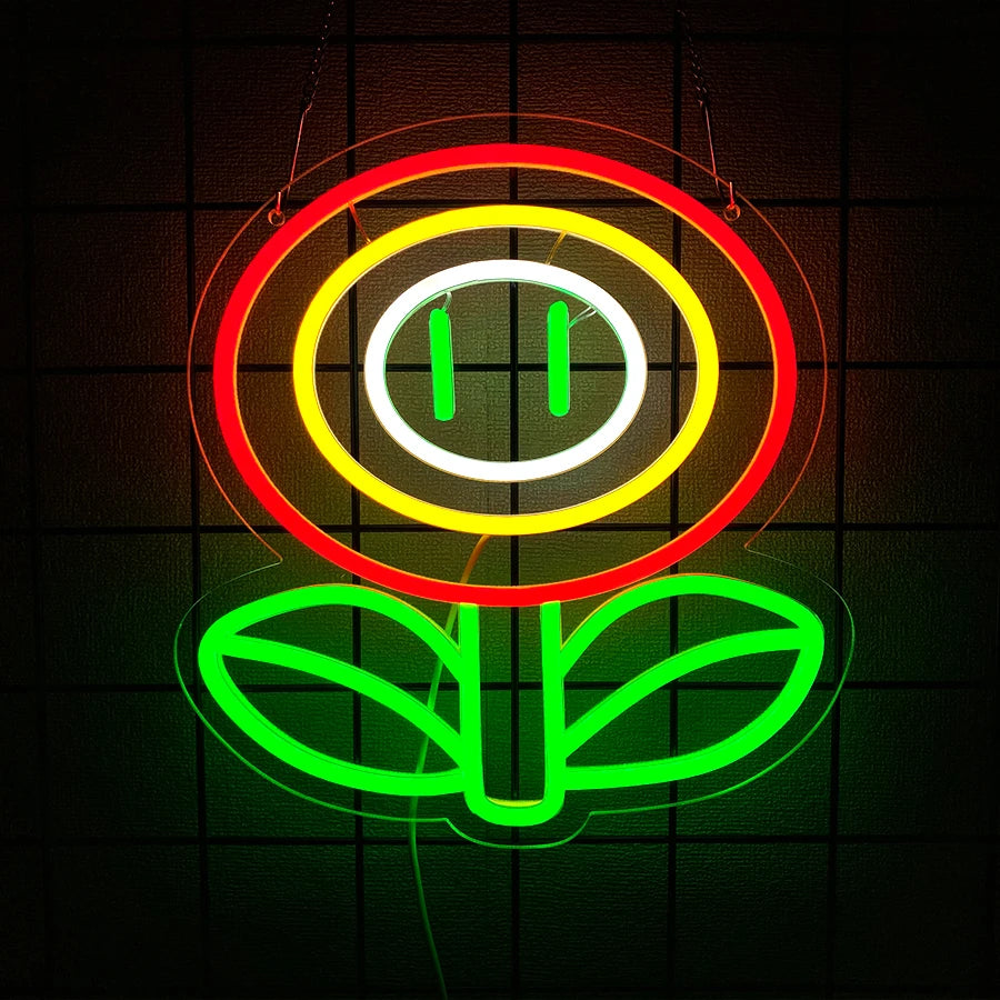 Mario Characters LED Neon Sign