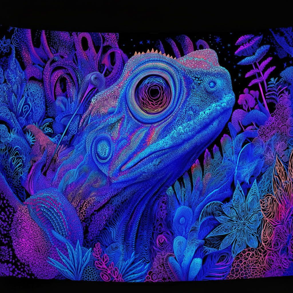 Psychedelic UV Tapestry