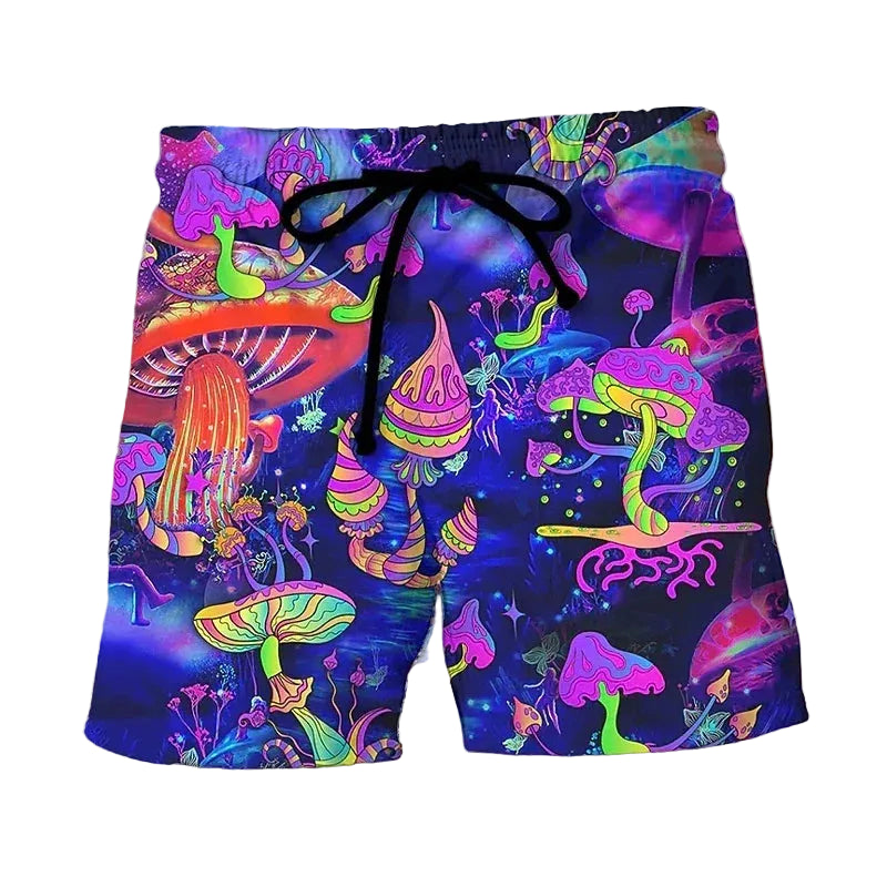Abstract Mushroom BoardShorts