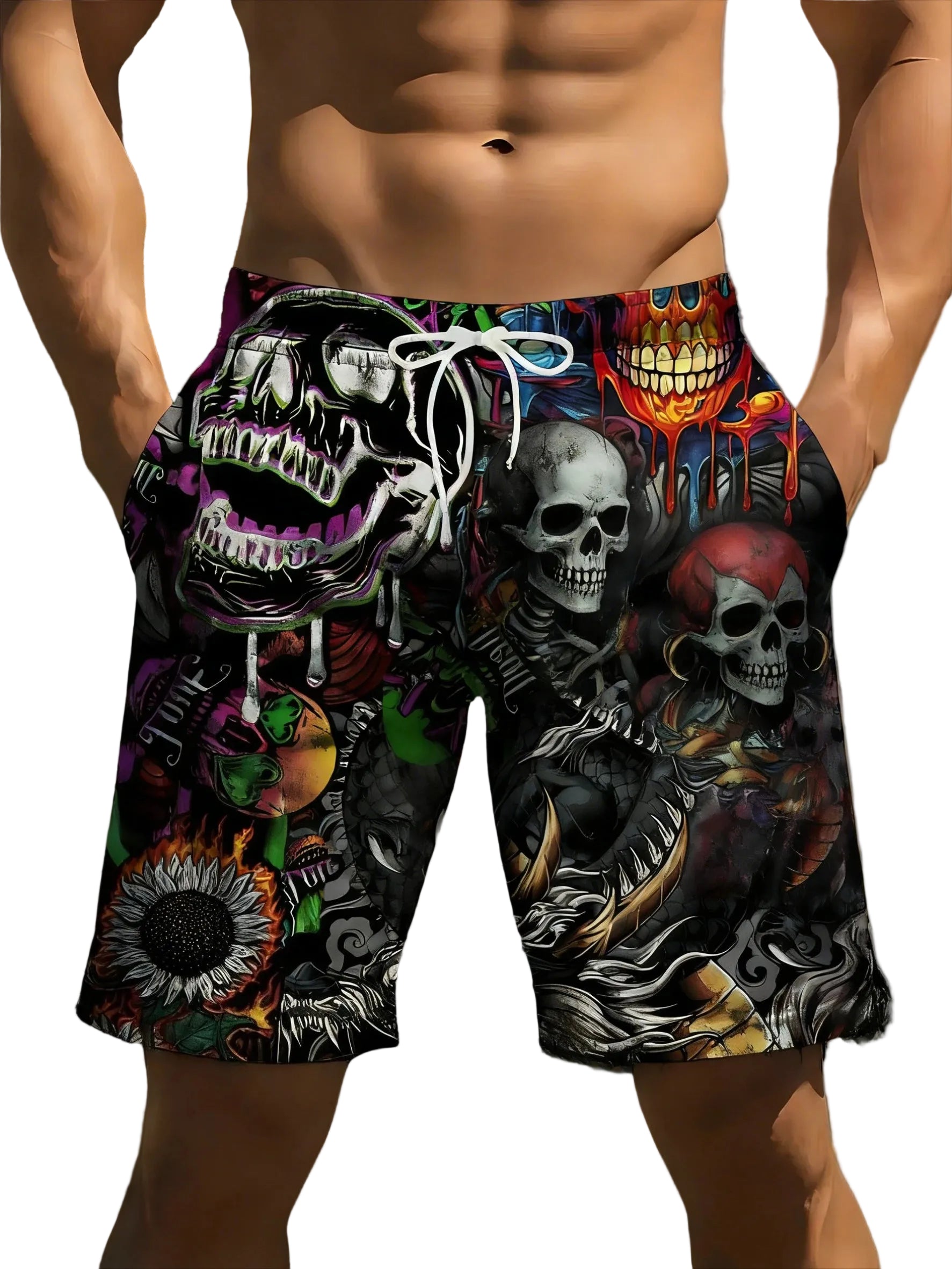 Psycho Skull Shorts