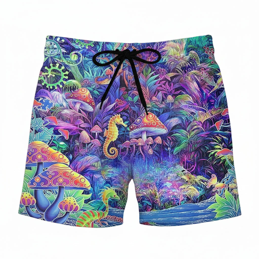 Abstract Mushroom BoardShorts