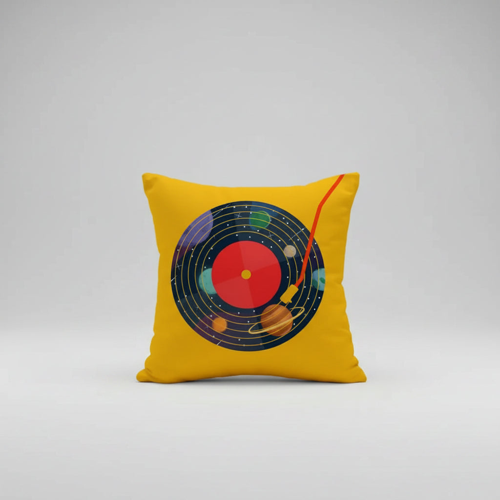 Vintage Vinyl Pillow Case