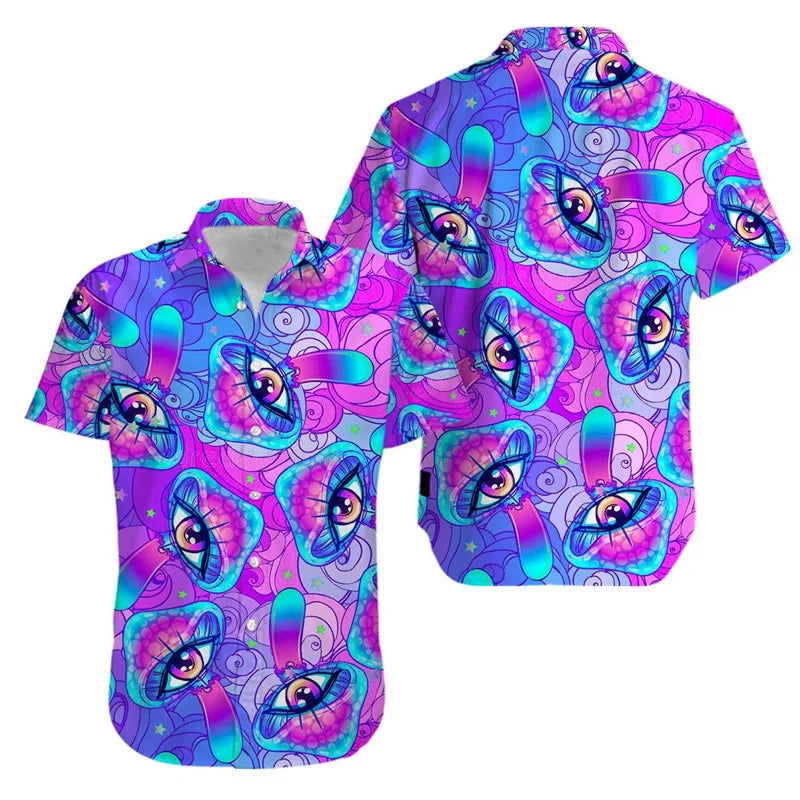 Magic Mushroom Aloha Shirt