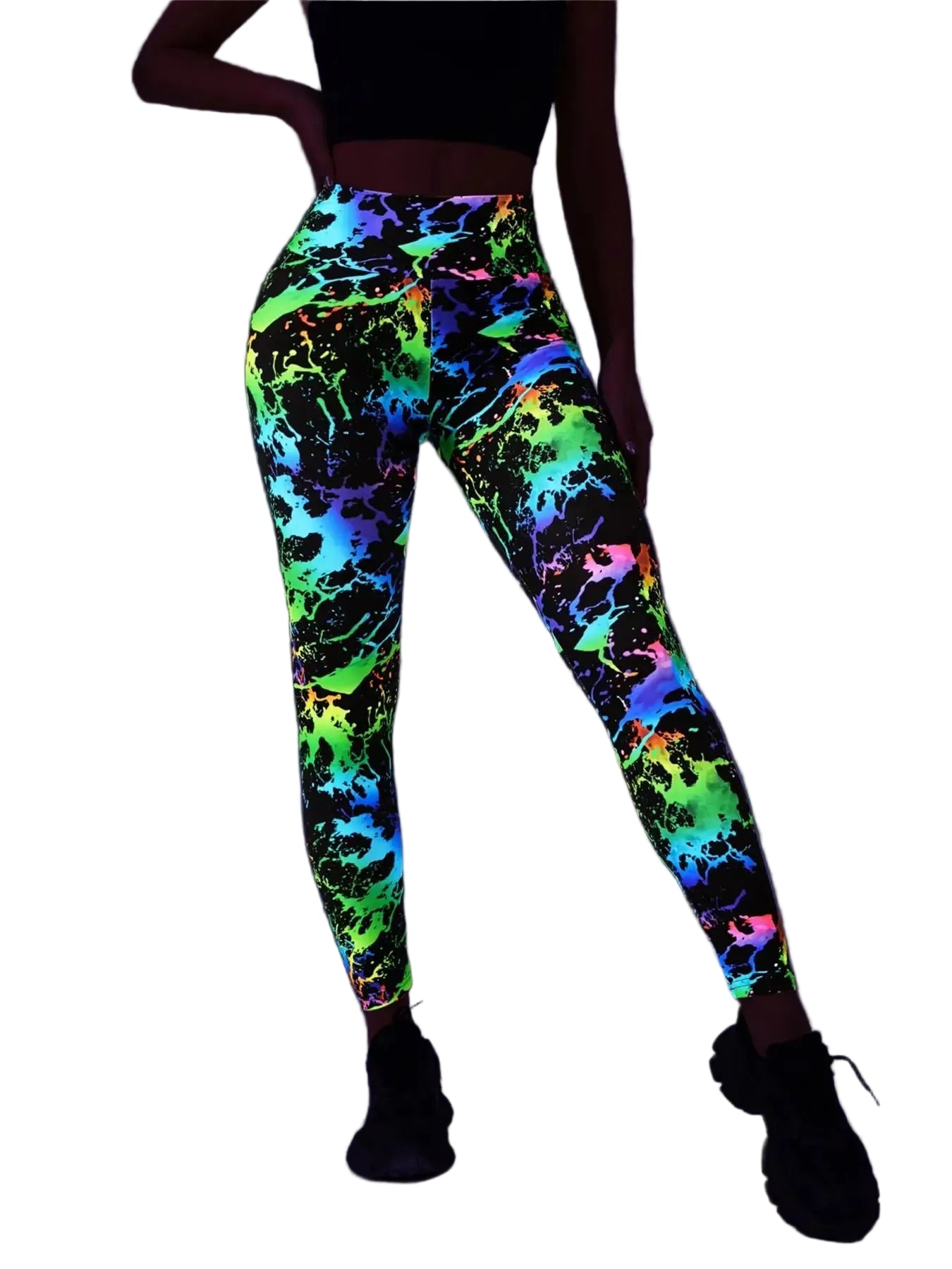 Fluorescent High Waisted Leggings
