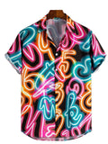 Neon Button Up